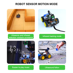 Yahboom Raspberry Pi 5 AI riconoscimento della visione Robot Kit per auto Raspbot con fotocamera FPV e Video WIFI per l'istruzione