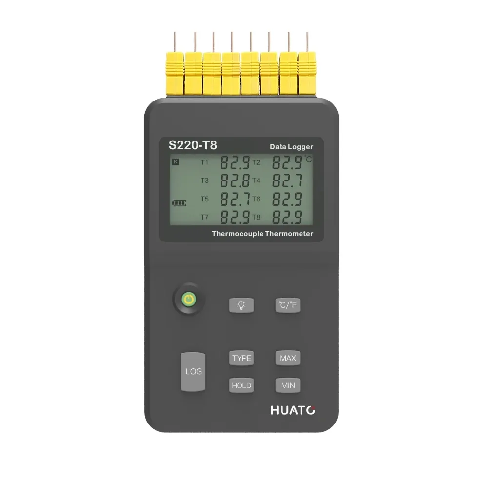 มือถือ K ประเภท Thermocouple เครื่องวัดอุณหภูมิ Logger