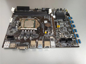 Vente en gros 12gpu carte mère B75 LGA1155 DDR3 Expert carte mère avec processeur - Product Image 5