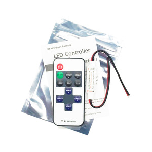 RF11 ключ Мини светодиодный контроллер 5-24V Беспроводной RF монохромный полосы света диммер регулятор один пульт дистанционного управления с одним выходом - Product Image 5