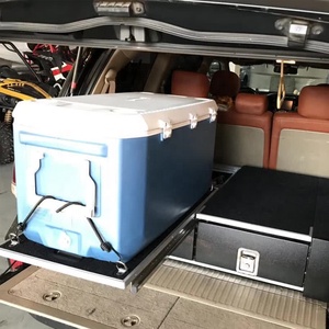 กล่องเก็บของท้ายรถสำหรับรถ Ford F150 Raptor TM1380-27ด้านหลังพร้อมระบบลิ้นชักโลหะสีดำด้านซ้ายบนสไลด์ - Product Image 2