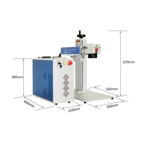 便携式小型光纤激光器20w 30w 50w 100w Max <span class=keywords><strong>Raycus</strong></span> Jpt数控台式彩色光纤激光打标机