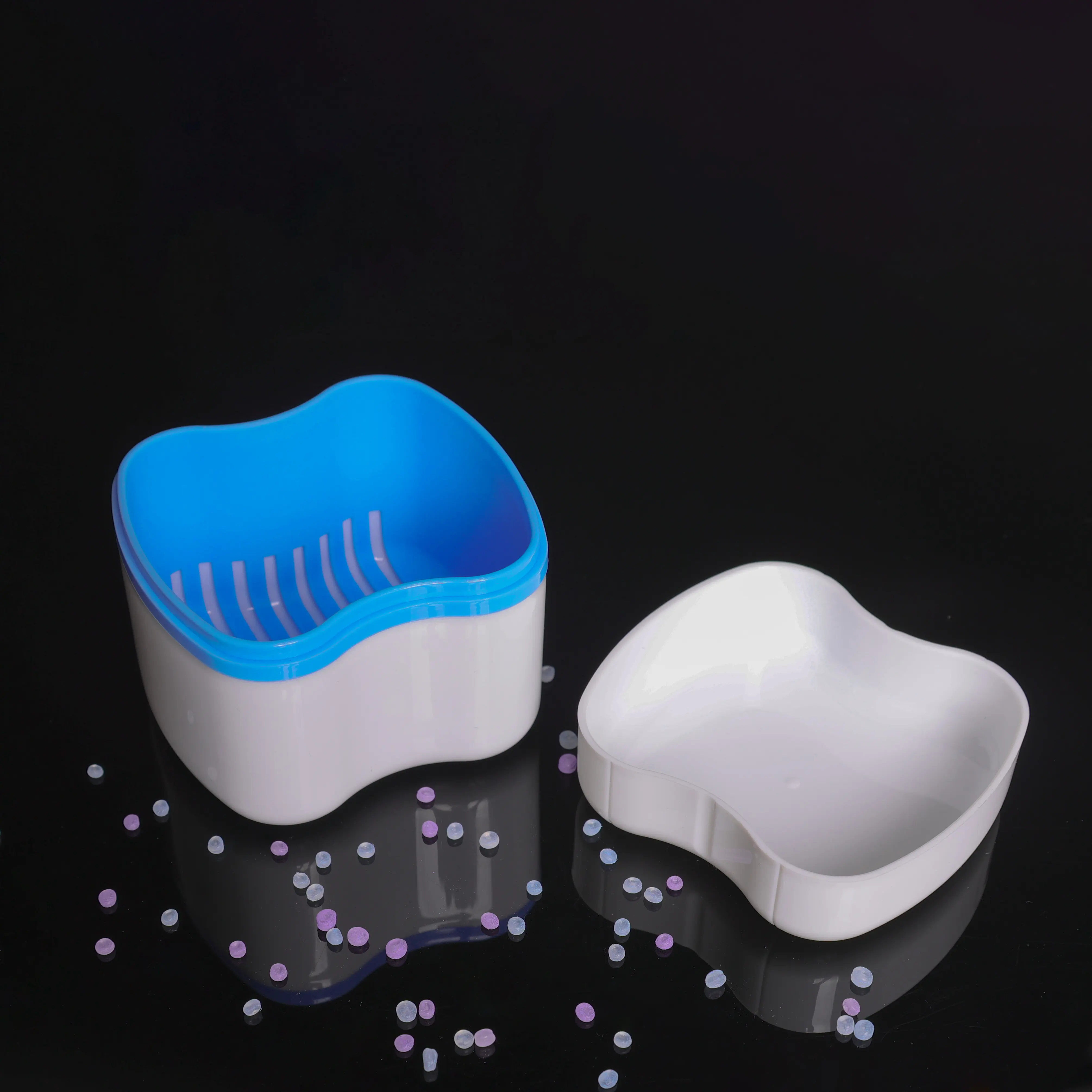 Caixa ortodôntica para dentaduras, caixa de retentor dental, caixa alinhadora com logotipo