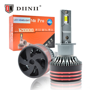 M8pro H1 công suất cao Mini <span class=keywords><strong>Led</strong></span> Đèn Pha Bóng đèn 12V 130W 13000lm thiết kế mới cắm chơi tự động hệ thống chiếu sáng 6500K nhôm - Product Image 1