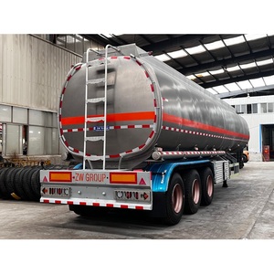 Zw קבוצה 3/4 סרס 4500l 50000l חצי טריילר גולמי שמן גולמי & בנזין תחבורה דלק מכלית מוסמך cccc & iso זמין למכירה