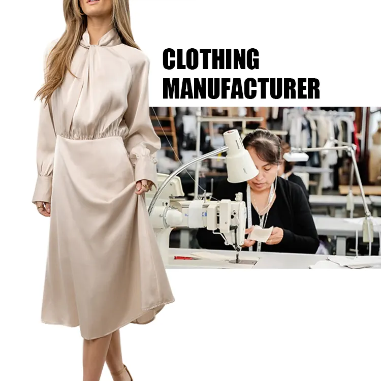 Fabrik Großhandel Undefiniertes Kleid Hochwertige Damen bekleidungs hersteller Custom Label Baumwolle Elegante Damen Freizeit kleider