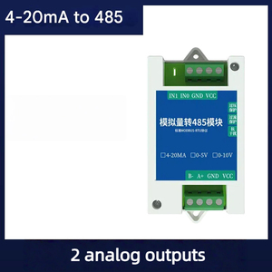 Conversion Acquisition Module <strong>Analog</strong> 4-20mA 5V 10V to RS485 <strong>Modbus</strong> <strong>RTU</strong> Protocol 2CH 4ch 8Ch Digital RS485 Transform Modules - Product Image 4