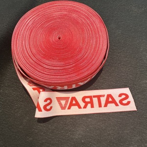 Diseño personalizado logotipo Color Material patrón al por mayor 3D en relieve letra Jacquard banda elástica cinta tejida correas con logotipo - Product Image 5