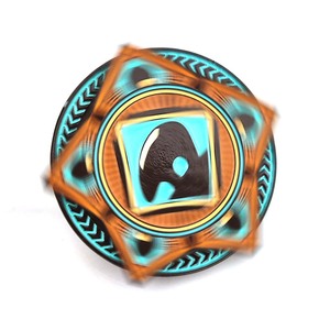 Retro ulusal tarzı çift katmanlı tasarım erkekler ve kadınlar Pin rozeti özel Pin renkli emaye metal kare ve pusula yaka iğnesi - Product Image 4
