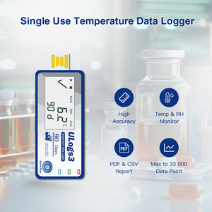 Registrador de datos de temperatura USB de un solo uso Registrador de temperatura de cadena fría Registradores de datos