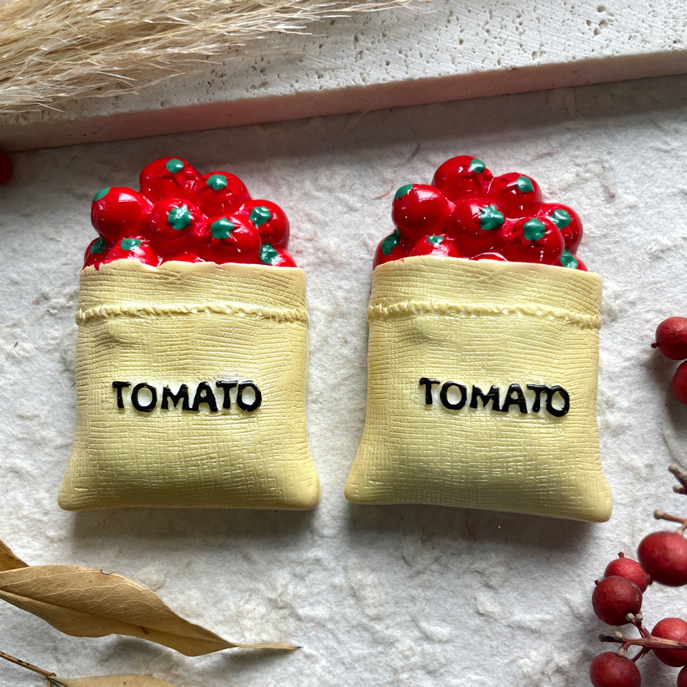 Sac en tissu jaune tomate 43*61mm