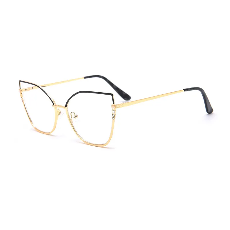 Mode personnalisée Mesdames Gentleman Monture de lunettes optiques en métal Monture de lunettes pour femmes