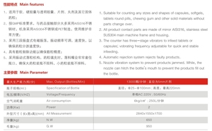 Máquina de conteo de tabletas de cápsulas embotelladoras automáticas de alta velocidad de 16 carriles - Product Image 2