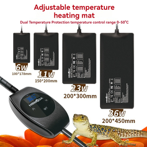 Sıcak satıcı sürüngen isıtma pedi ayarlanabilir sıcaklık kontrolü ile teraryum evcil hayvanlar için ısı Mat kertenkele veya yılanlar için mükemmel - Product Image 6