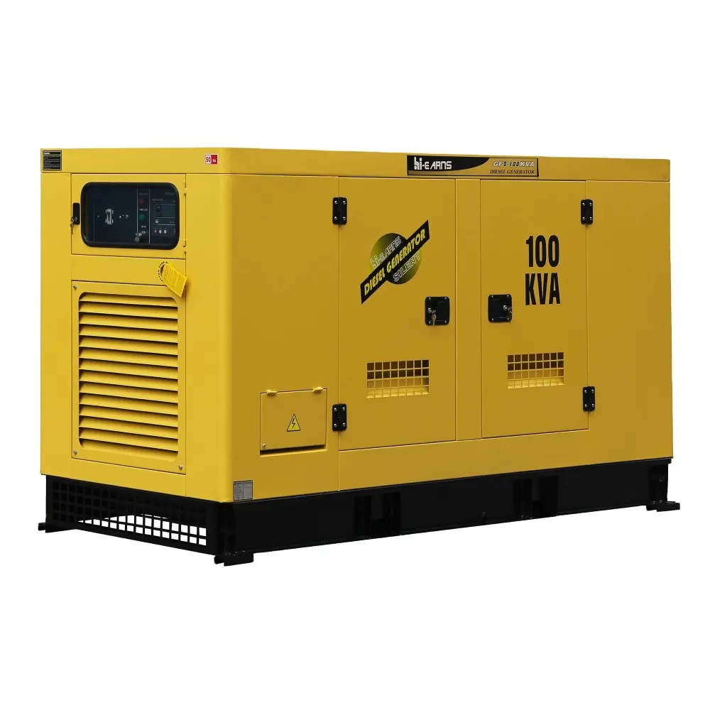 Gerador diesel silencioso 80kw, preço do gerador 100kva