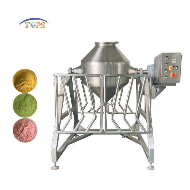 Tiên tiến 1000L W loại đôi Cone Mixer chanh Cherry chuối bột trộn máy