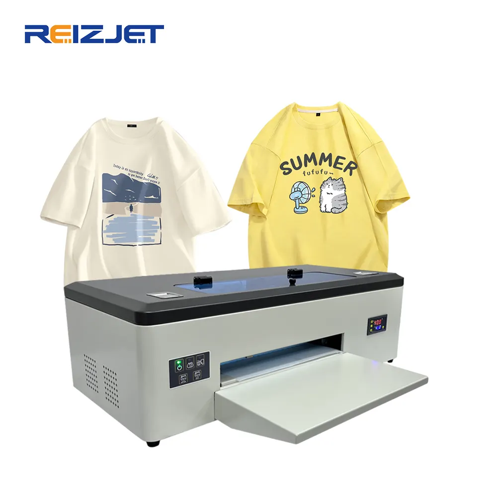 L1800 DTF Roll Film stampante a getto d'inchiostro T Shirt panno indumento tela pittura macchina da stampa per le piccole imprese