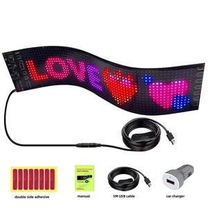 בקרת אפליקציה גמיש לוח שלטי <span class=keywords><strong>LED</strong></span> התאמה אישית של תצוגת שלטי <span class=keywords><strong>LED</strong></span> חכמה לתכנות מסך <span class=keywords><strong>LED</strong></span> לרכב פאנל <span class=keywords><strong>led</strong></span> מטריקס לרכב - Product Image 3