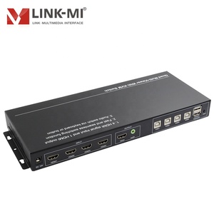 LINK-MI 4x1高清视频多查看器，带KVM & 无缝切换器HDMI + USB输入4显示模式USB鼠标 & 键盘FHD 1080P - Product Image 2