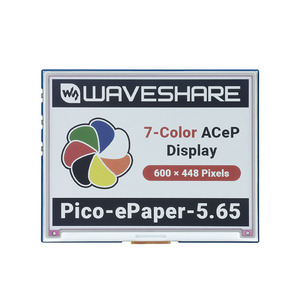 5.65inch Colorful e-Paper E-Ink Display <strong>Module</strong> for <strong>Raspberry</strong> <strong>Pi</strong> Pico 600*448 Pixels ACeP 7-Color Pico-ePaper-5.65 - Product Image 3