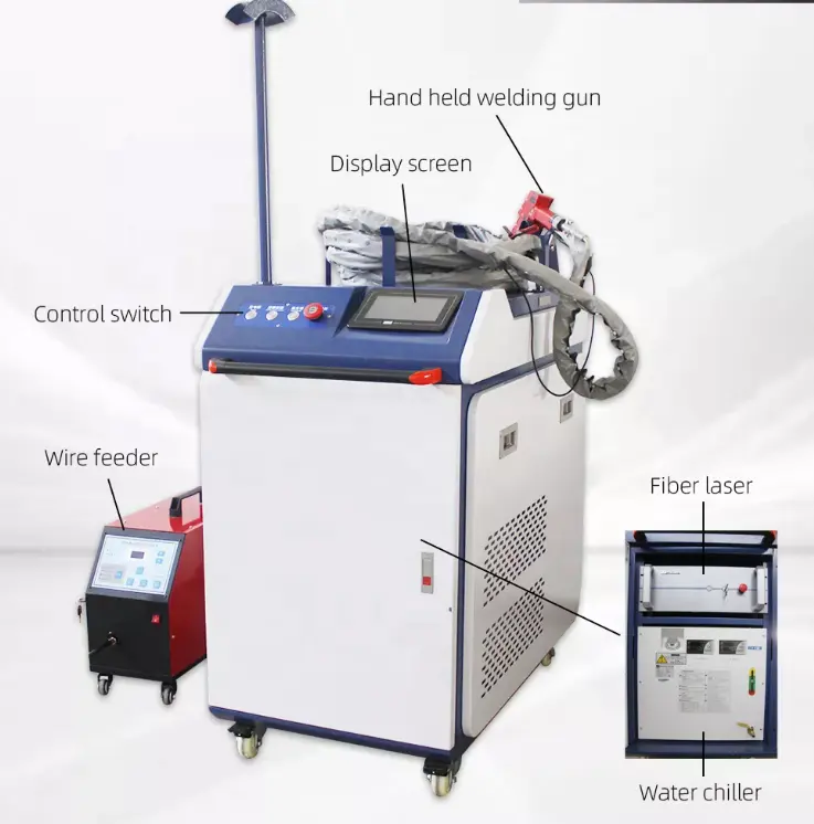 Chine Machines de soudage laser de haute précision pour métal 1500w CNC Machine de soudage laser Machine de soudage laser portable