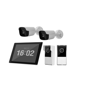 Kit de videoportero IP que incluye 1 Monitor, 2 videoporteros, 2 cámaras IP, aplicación Tuya, videoportero, 2 monitores, 2 monitores - Product Image 1