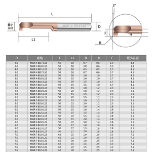 SUPAL Solid Carbide Boring <strong>Cutter</strong> for Stainless Steel CNC Boring Tool Hard Metal <strong>Cutters</strong> MPR 3R0.15 L10 - Product Image 3