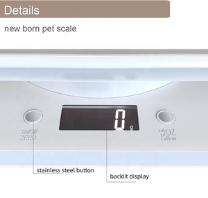 Sıcak satış dijital ölçek yüksek hassasiyetli köpekler kediler hayvan ölçeği Gram elektronik Pet yeni doğan tartı araçları bebek için LCD bebek
