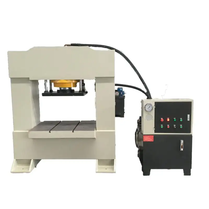 Prensa hidráulica de madera de moneda 100 t 150 Ton Herrero forja máquina de prensa hidráulica de embutición profunda para aserrín