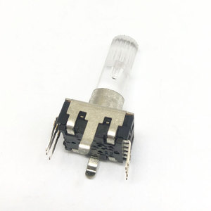 Fabrik beste Qualität heißer Verkauf E12mm Audio Encoder 12 15 18 24 Impulse Kunststoff-Schacht-Encoder mit Tastenschalter - Product Image 3
