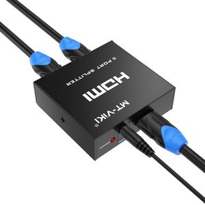 4K 30Hz <strong>HDMI</strong> <strong>Splitter</strong> <strong>1</strong> in <strong>2</strong> Out, MT-VIKI <strong>1</strong> Computer <strong>2</strong> Monitor + Power Adapter <strong>2</strong> Ports <strong>HDMI</strong> <strong>Splitter</strong> 1x2 - Product Image 1