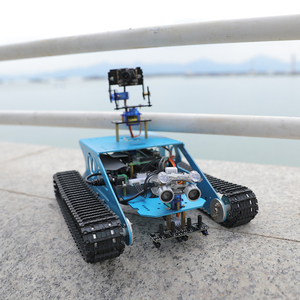 Yahboom G1 5G WIFI AI Kamera Tank Roboter Kit mit 2DOF Kamera HD USB Kamera basierend auf der Raspberry Pi und 4WD Erweiterungs karte