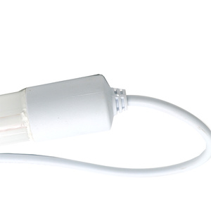 T8防水18WLEDチューブ2FT/4FT/6000K IP68トライプルーフライト継手、両面入力PF0.5ガラスプラスチックソケット付き - Product Image 1