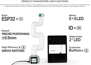 MyCobot 280 M5 Collaborative Robot Arm 6 DOF Stem ROS Open Source <strong>Programming</strong> Drag <strong>Teaching</strong> Visual Recognition - Product Image 5