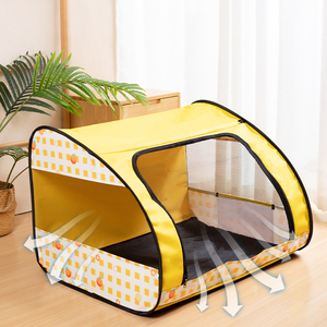 Pet malzemeleri taşınabilir katlanabilir kedi teslimat odası kapalı yatak desen baskı sevimli Pet çadır - Product Image 6