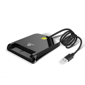 ZOWEETEK en çok satan USB 2.0 tek Slot akıllı IC ID kart okuyucu çip kredi kart okuyucu ve yazar - Product Image 1