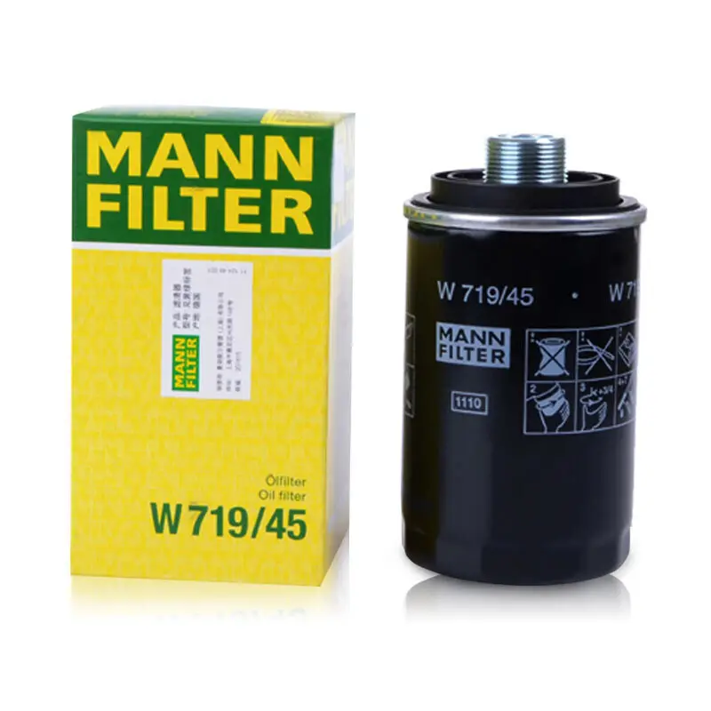 Duitsland Originele Mann Oliefilter W719/45 Met Certificaten Geverifieerd Leverancier Voor Vw Oe: 06H 115403 06J 115561B 06H115561