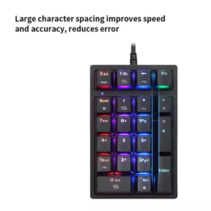 Tastiera numerica retroilluminata RGB con tastiera digitale con Mini Numpad