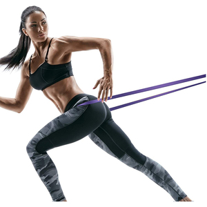 KWO-equipo de gimnasio para hacer ejercicio, Fitness, deportes, ajustable, largo, logotipo personalizado, goma, resistencia de látex, banda elástica de bucle para glúteos - Product Image 4
