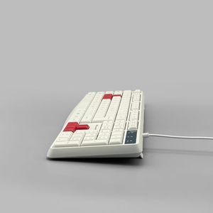 Tastiera da ufficio ergonomica di vendita calda Full-size cablata con connessione USB Design personalizzato per K-107CW di applicazioni informatiche - Product Image 5