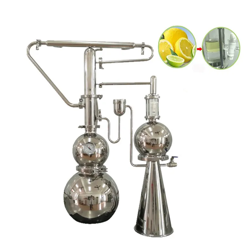 In acciaio inox 10L curcuma olio impianto di estrazione, olio Essenziale distillatore macchina