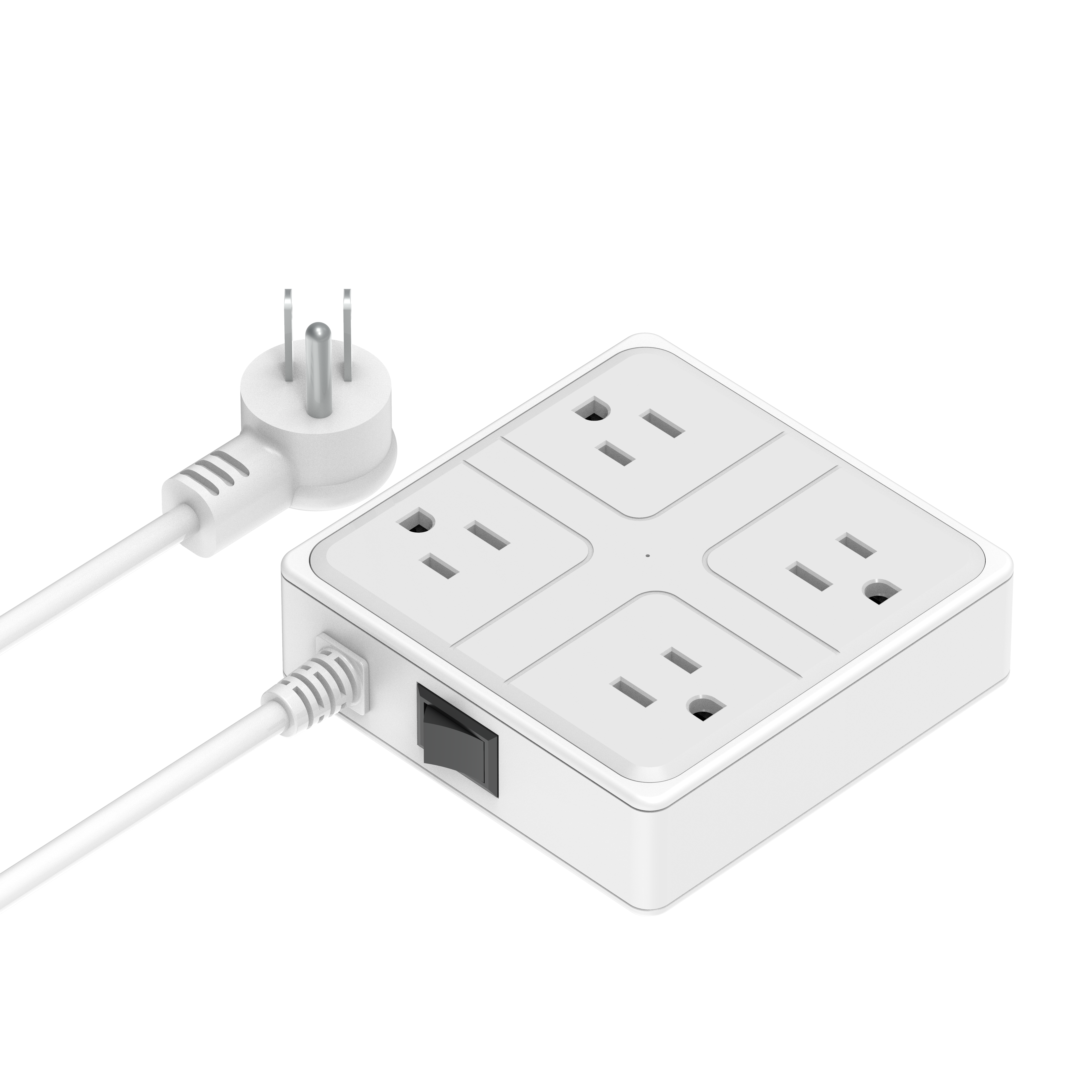 White+Gray+round plug