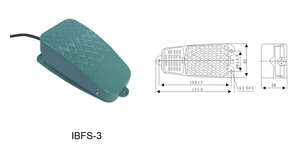 Welfnobl 115V สวิตช์เปิดปิด15A สวิตช์ควบคุมที่เหยียบสำหรับไม้และจักรเย็บผ้า - Product Image 6