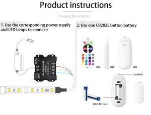 Di alta qualità Led Rgb Controller Rf telecomando Dc12-24V 30A Pwm 433 Rf memoria memoria 23Key Led Rgb luce Dimmer Controller