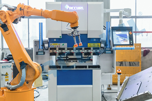 Curcl automatico carico e scarico robotizzato pressa freno piegatrice braccio robot per freno in lamiera - Product Image 2