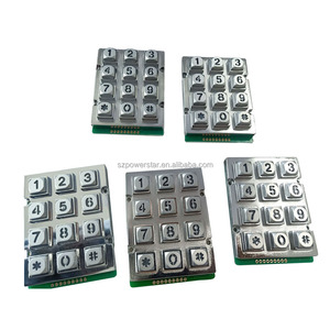 3*4 <strong>keys</strong> backlit matrix industrial zinc alloy metal <strong>numeric</strong> keypad IP65 kiosk <strong>keyboard</strong> - Product Image 2