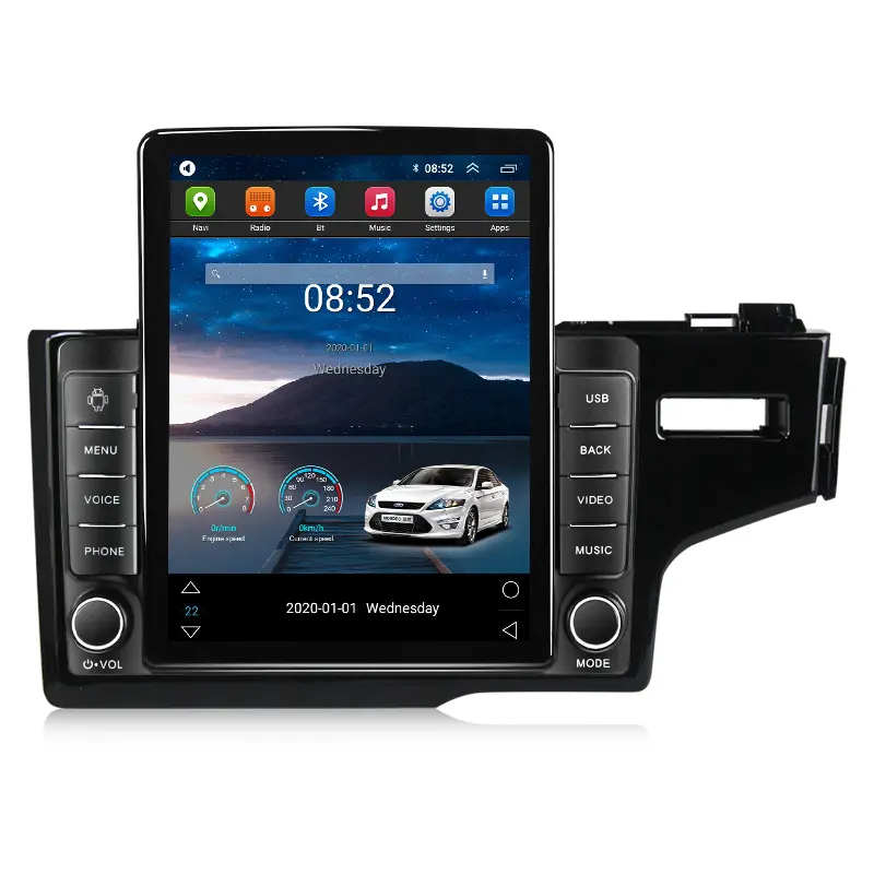 Navifly Tesla Android11 8 128G ADAS DVR reproductor estéreo de coche para Honda Jazz Fit 2014-2015 360 Cámara DSP RDS reproductor de DVD estéreo de coche