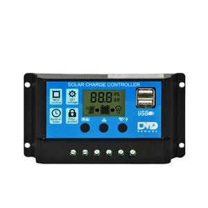 Controlador de cargador solar DEMUDA 12V 24V PWM manual 10a 20a 30a controlador de carga de energía solar para farola energía solar - Product Image 3