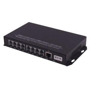 PCM <strong>8CH</strong> Telephone Ethernet Extender RJ11 to Fiber Optic Converter with 20km Range High Performance Fiber Optic Transceivers - Product Image 3