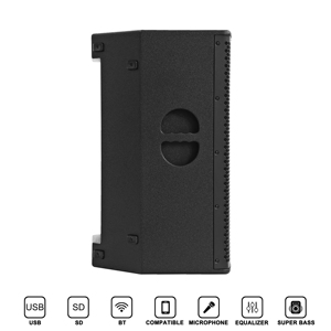 Altavoz PA activo de 4800W de 15 pulgadas DSP BT MP3 TWS Mezclador de 2 canales 142dB SPL 2 bandas EQ Salida de línea USB para eventos de sonido en vivo - Product Image 3